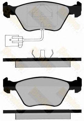 BRAKE ENGINEERING pa946 -  Комплект тормозных колодок, дисковый тормоз